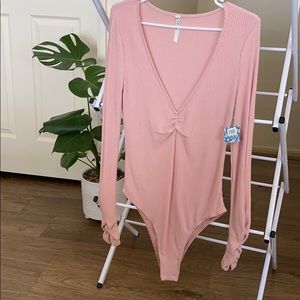 Free People Ribbed Bodysuit (Brand New)